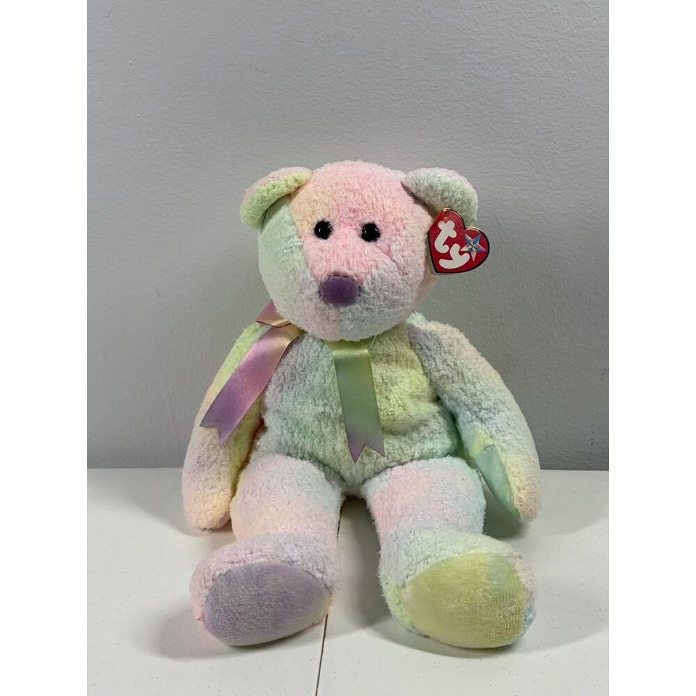 Ty Beanie Buddy Groovy The Tie-Dyed 14" Plush Bear